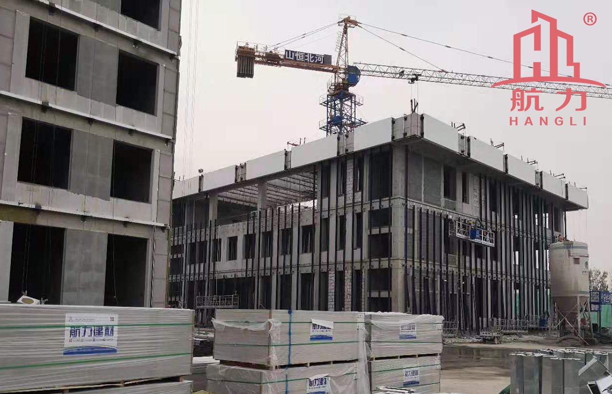 航力隔墻板的應(yīng)用-正定人民醫(yī)院新院區(qū)，纖維水泥板施工案例，硅酸鈣板天花板解決方案，穿孔吸音板安裝貼圖